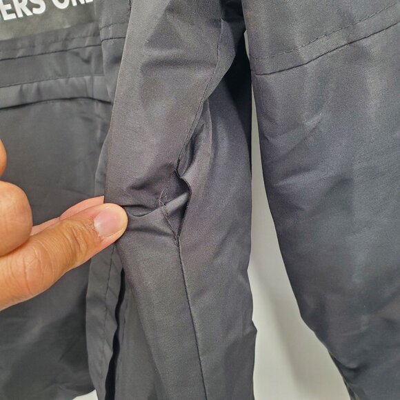 Members Only x NASA Black Anorak Jacket Men Size Medium NWT Oversized Fit FLAW - Picture 7 of 15